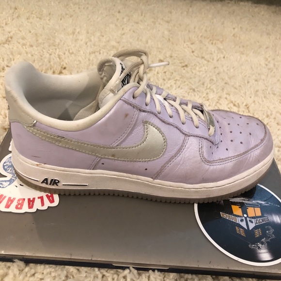 purple nike air force ones